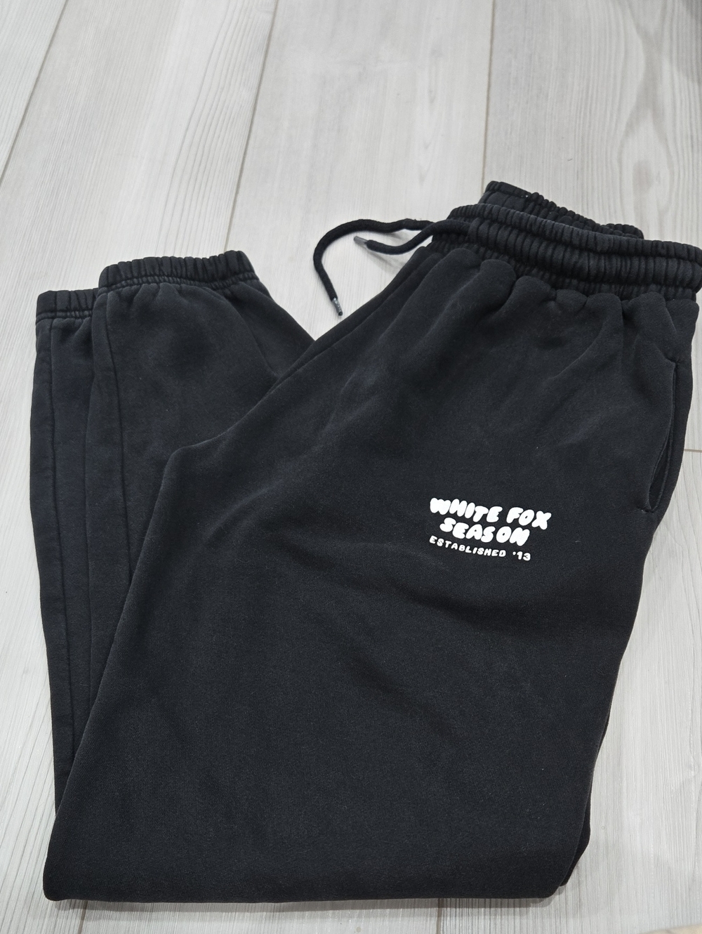 Black Womens WHITE FOX Sweat Pants
